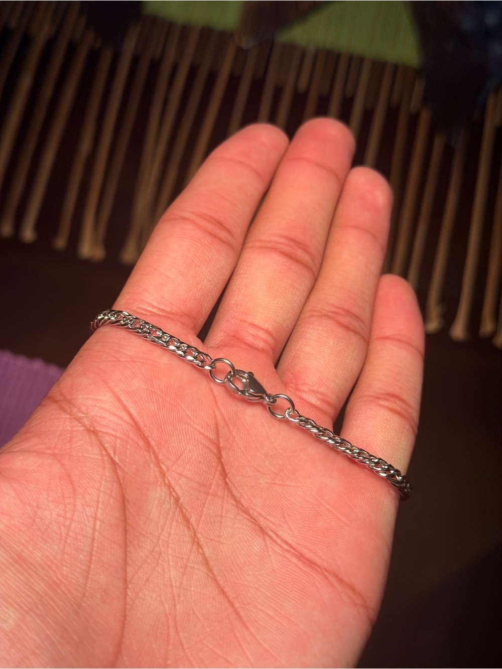 Silver Cuban Link Bracelet — 4mm